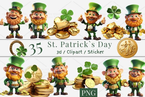 35 St. Patrick’s Clipart Stickers: PNG 943 Guide