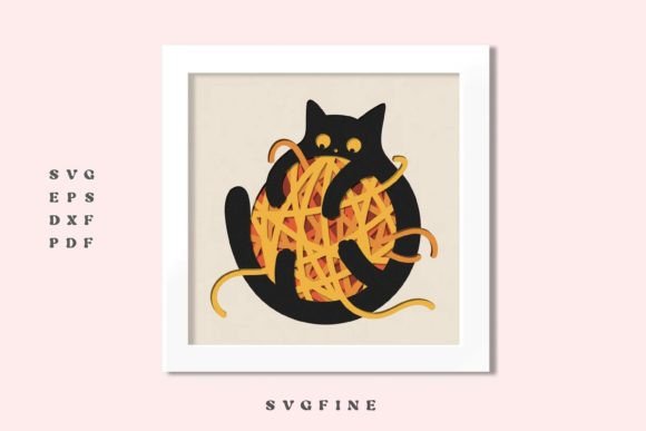 3D Cute Cat Shadowbox SVG: A Digital Craft Guide