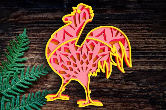 3D Rooster SVG DXF 4 Layer: A Guide to Layered Digital Crafting