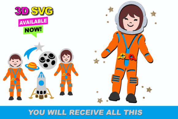 Astronaut Paper Doll: Creative SVG Guide