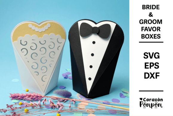 Crafting Memories with the Bride Groom Wedding Favor Gift Box SVG