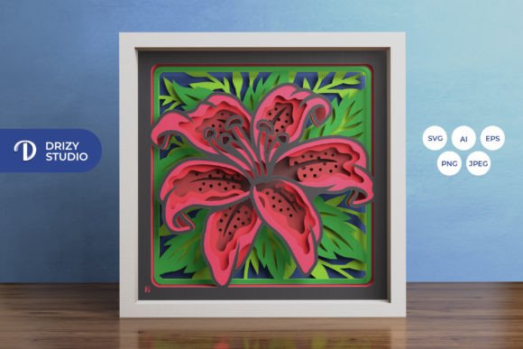 Creating Depth and Beauty: A Complete Guide to the Lily 3D Shadow Box Paper Cut Template