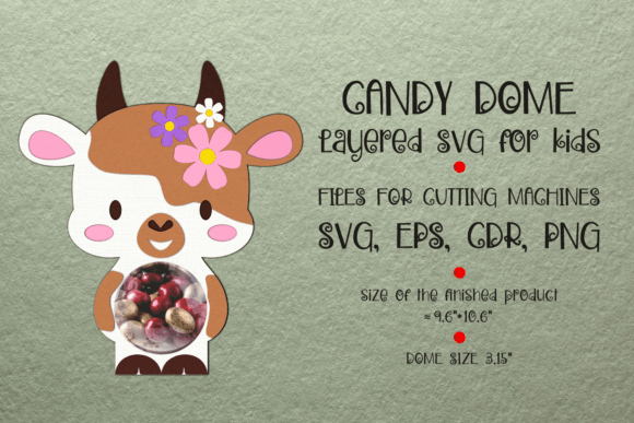 Cute Cow Candy Dome Template: A Practical Guide for Crafters and Small Business Owners