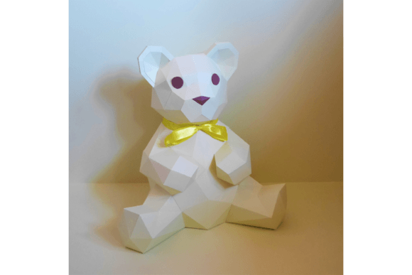 Dolce Bear: Modern 3D Paper Craft Guide