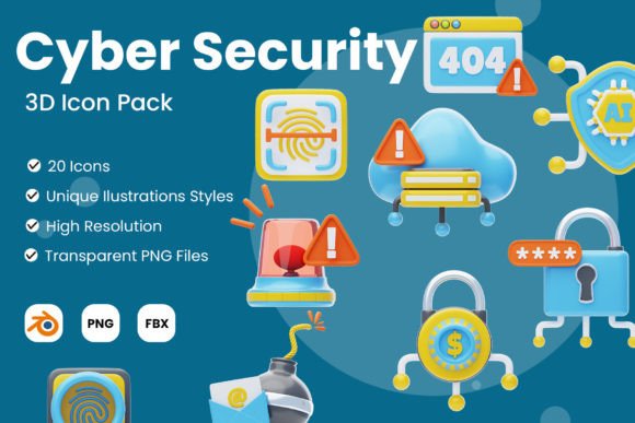 Evaluating the 3D Cyber Security Icon Pack for Modern Digital Design
