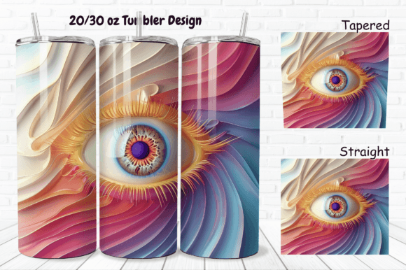 Evaluating the 3D Gold Evil Eye 20 30 Oz Tumbler Wrap for Sublimation Projects