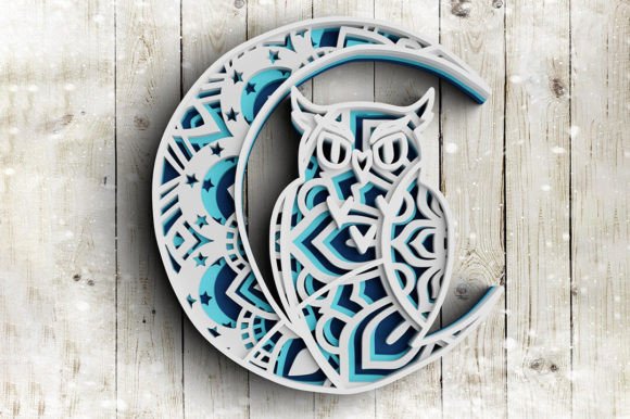 Evaluating the 3D Owl Mandala SVG DXF 4 Layer Design for Crafting Projects