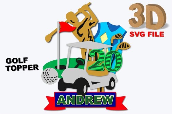 Evaluating the Golf Topper 3D SVG with Included Numbers for Papercraft Projects