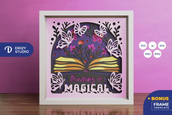 Evaluating the Reading is Magical 3D Shadow Box Template