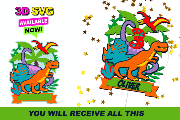 Mastering the Dinosaur Cake Topper: A Guide to 3D SVG Cutting and Customization