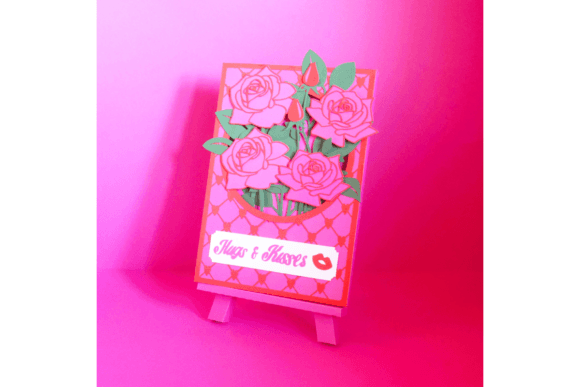 The Art of Affection: Exploring the Hugs and Kisses Flower Card by Maison Gregoria