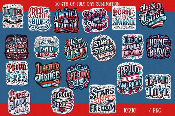 Top 4th of July Sublimation Images for Crafters