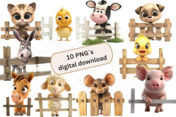 Unlocking Creative Potential with Farm Animal 3d Clipart, PNG 3S-4